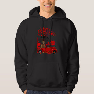 Sudadera Valentine Goldendoodle Driving Truck Dog Valentine