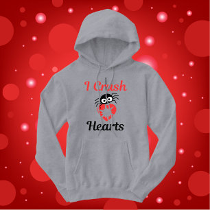 Sudadera Valentine I Crush Hearts Araña linda  