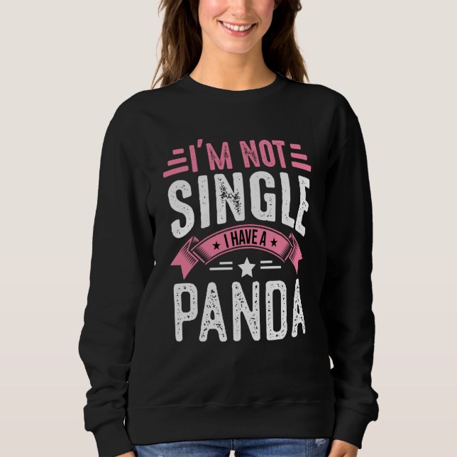 Sudadera Valentine I'm Not Single I Have A Panda Boy Toddle (Anverso)