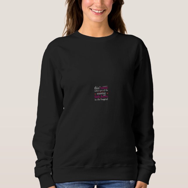 Sudadera Valentine Nurse Hospital Nursing Cute Valentine's  (Anverso)