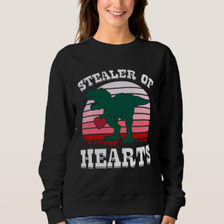 Sudadera Valentine s Day STEALER OF HEARTS  Rex Dinosaur Bo