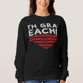 Sudadera Valentines Day 4th Grade Teacher Appreciation Hear