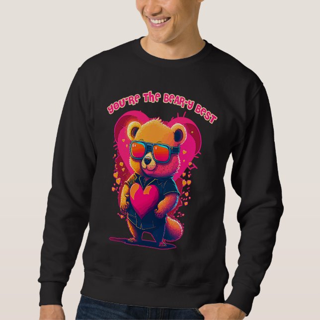 Sudadera Valentine's Day Bear Love  You're the Bear y Best  (Anverso)