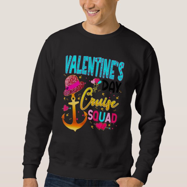 Sudadera Valentine's Day Cruise Squad Couple Family Friend  (Anverso)