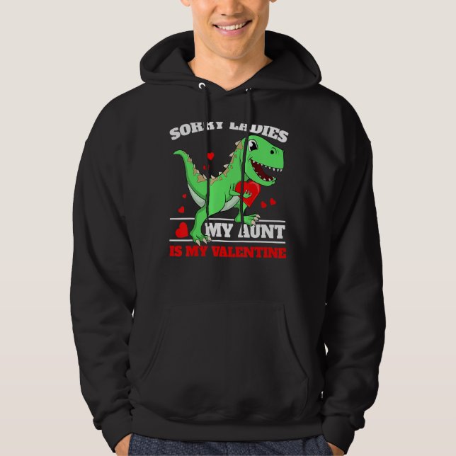 Sudadera Valentines Day For Aunt Is My Valentine Boy Auntie (Anverso)