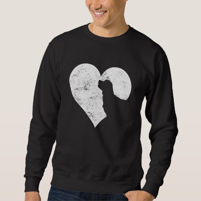Sudadera Valentine's Day Heart Cute Labrador Dog Lover Dog  (Anverso)