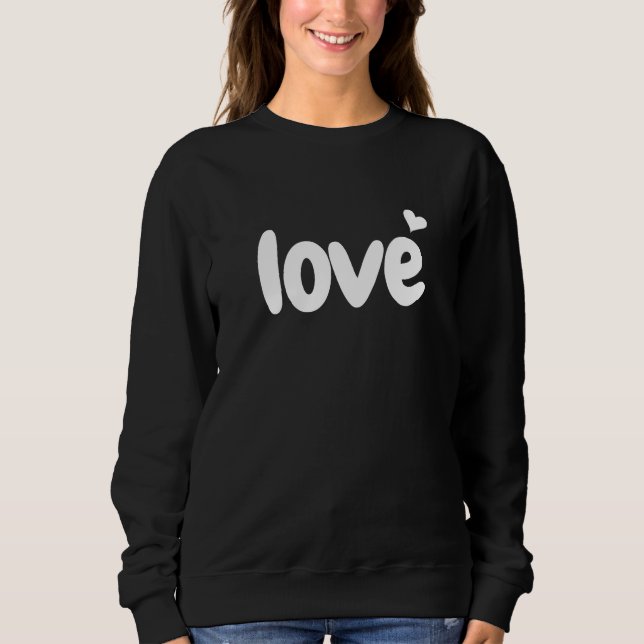 Sudadera Valentine's Day Heart Love  (Anverso)