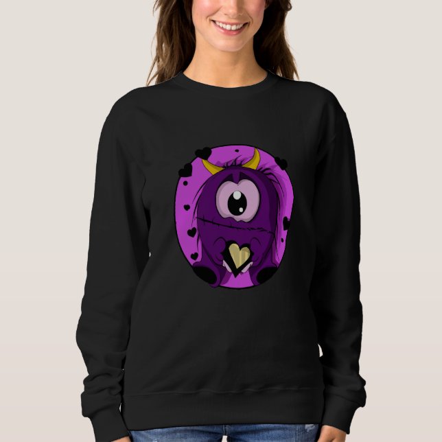 Sudadera Valentine's Day hearts monster  14 (Anverso)