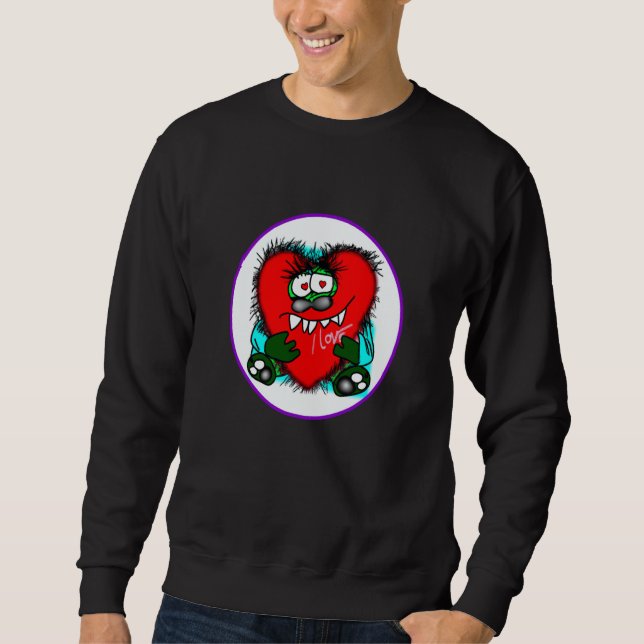 Sudadera Valentine's Day hearts monster  9 (Anverso)