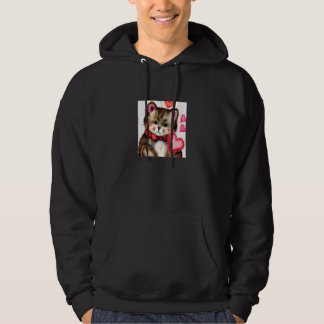 Sudadera Valentine's Day Love Heart Cat Teddy Girlfriend Fi