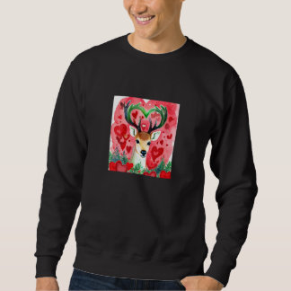 Sudadera Valentine's Day Love Heart Cute Deer Girlfriend Fi