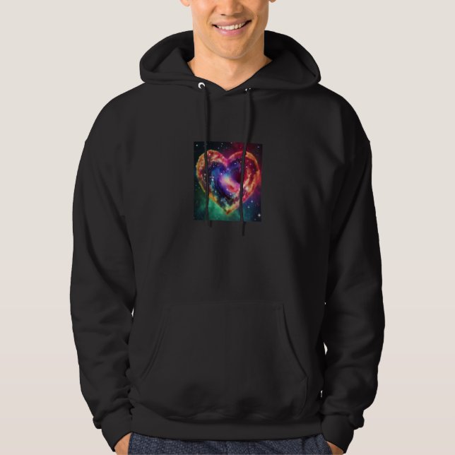 Sudadera Valentine's Day Love Heart Galaxy Girlfriend Fianc (Anverso)