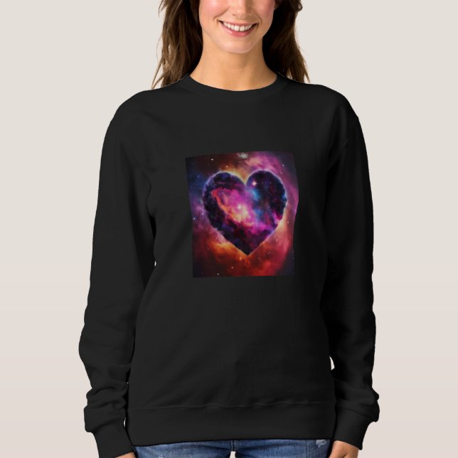 Sudadera Valentine's Day Love Heart Galaxy Girlfriend Fianc (Anverso)