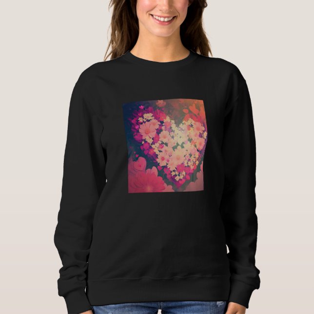 Sudadera Valentine's Day Love Heart Girlfriend Fiancée Wife (Anverso)