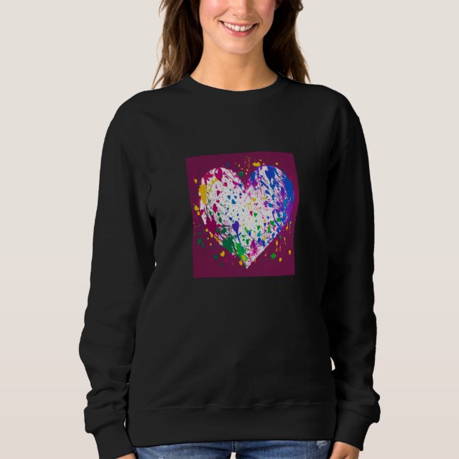 Sudadera Valentine's Day Love Heart Girlfriend Fiancée Wife (Anverso)