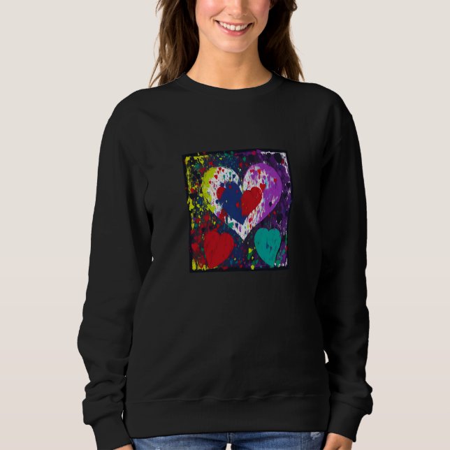 Sudadera Valentine's Day Love Heart Girlfriend Fiancée Wife (Anverso)