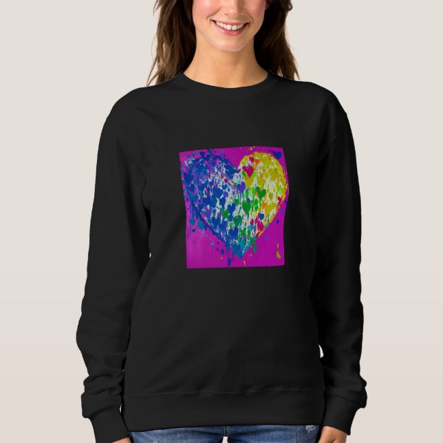 Sudadera Valentine's Day Love Heart Girlfriend Fiancée Wife (Anverso)