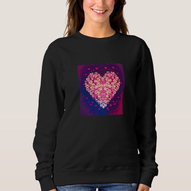 Sudadera Valentine's Day Love Heart Girlfriend Fiancée Wife (Anverso)
