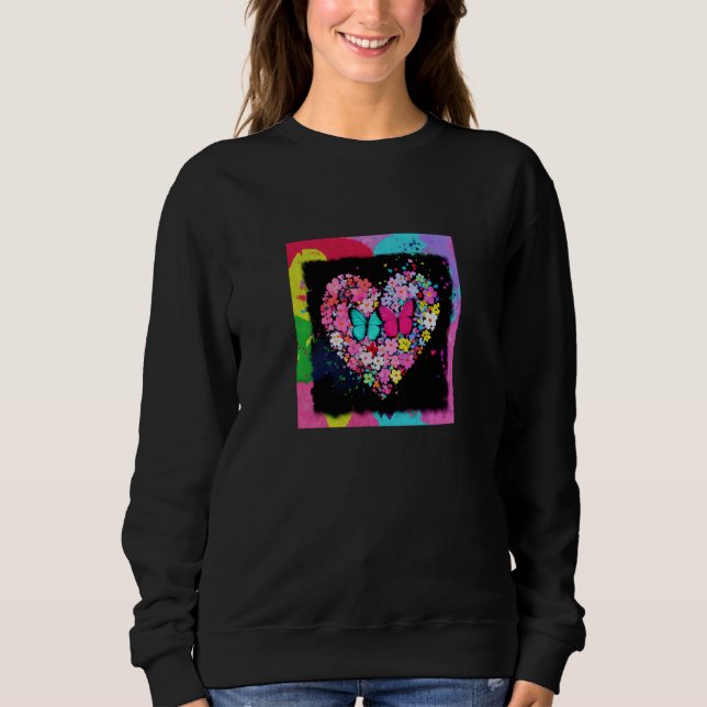 Sudadera Valentine's Day Love Heart Girlfriend Fiancée Wife (Anverso)