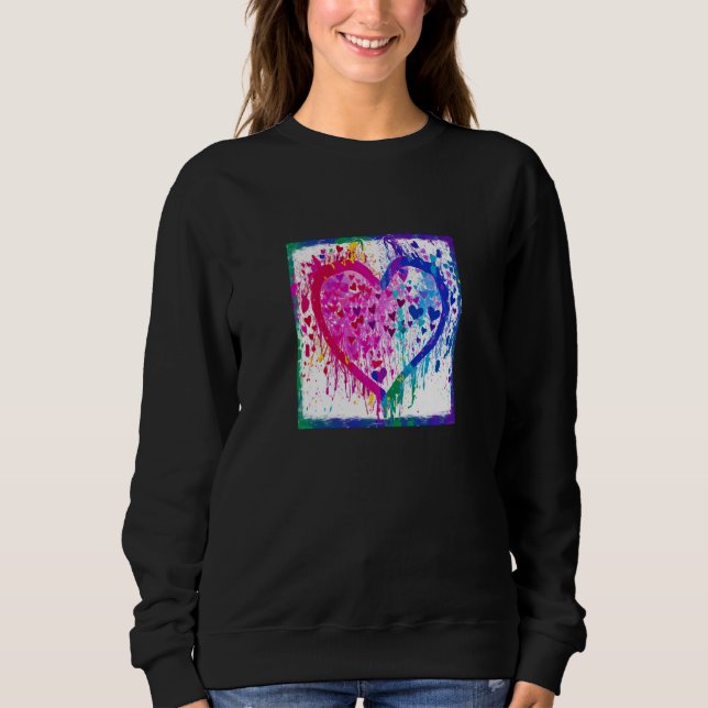 Sudadera Valentine's Day Love Heart Girlfriend Fiancée Wife (Anverso)