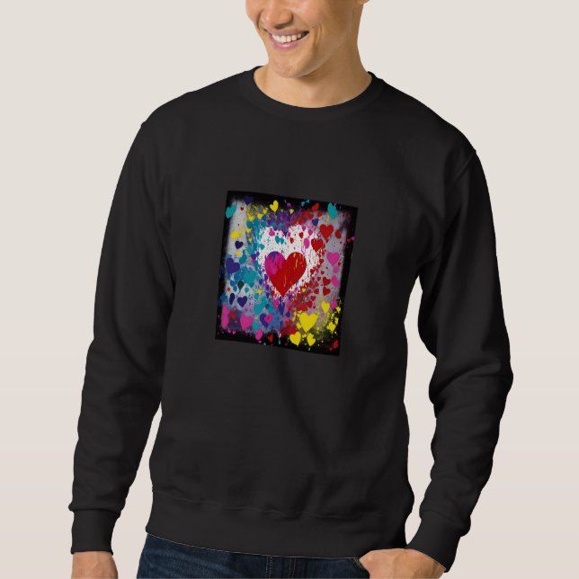 Sudadera Valentine's Day Love Heart Girlfriend Fiancée Wife (Anverso)