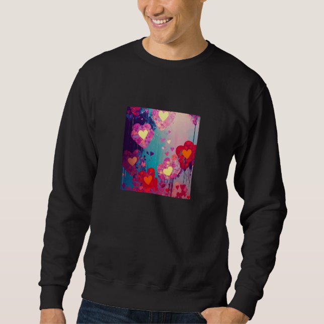 Sudadera Valentine's Day Love Heart Girlfriend Fiancée Wife (Anverso)