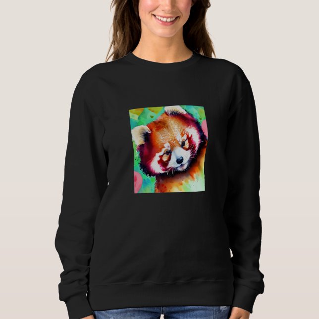 Sudadera Valentine's Day Love Heart Red Panda Girlfriend Fi (Anverso)