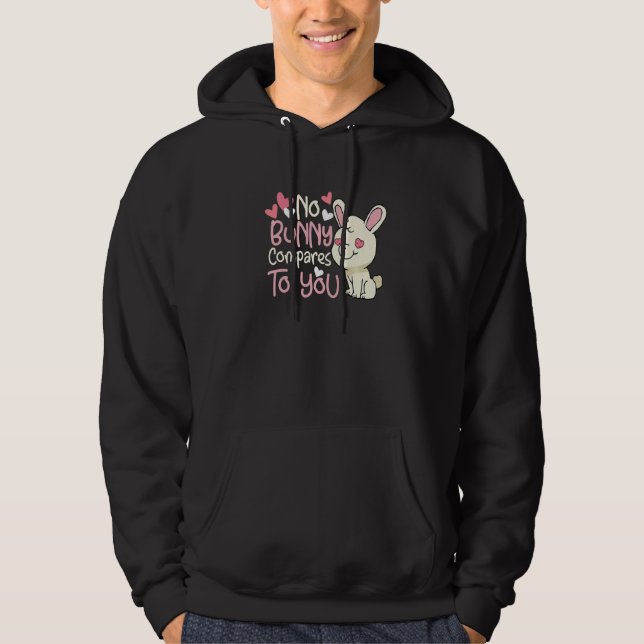 Sudadera Valentine's Day Romantic Bunny Rabbit Pun Gift Pre (Anverso)