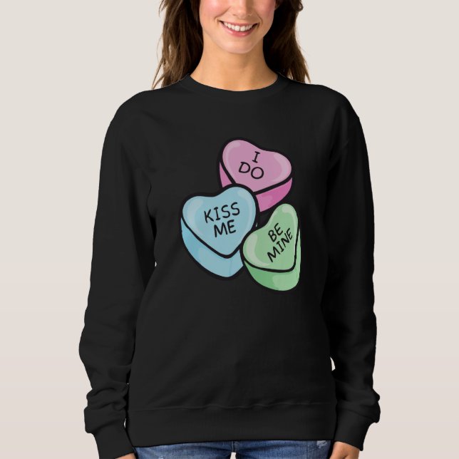 Sudadera Valentine's Day Saying Hearts (Anverso)
