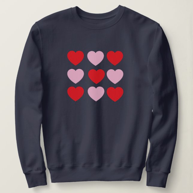 Sudadera Valentines Hearts (Anverso del diseño)
