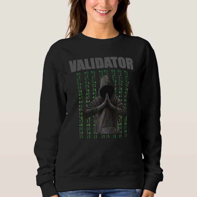 Sudadera Validador de criptodivisa 1 (Anverso)