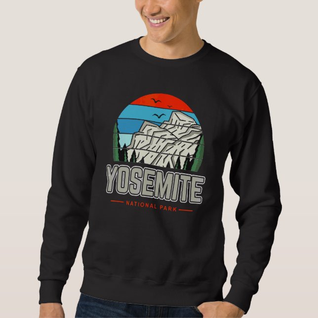 Sudadera Valle del Parque Nacional Yosemite Retro Estilo WP (Anverso)