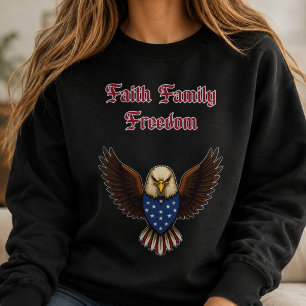 Sudadera Valores Conservadores Americanos de Fe Familia Lib