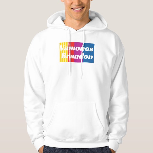 Sudadera Vamonos Brandon texto sombreado (Anverso)