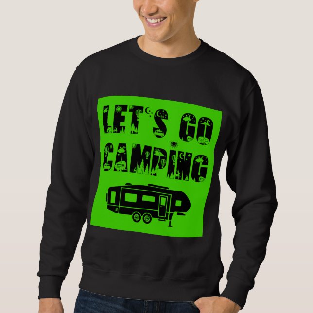 Sudadera Vamos a acampar - 5ª rueda (Anverso)
