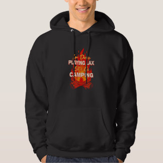 Sudadera Vamos a acampar, listo de jugar Lax Jugador de Lax
