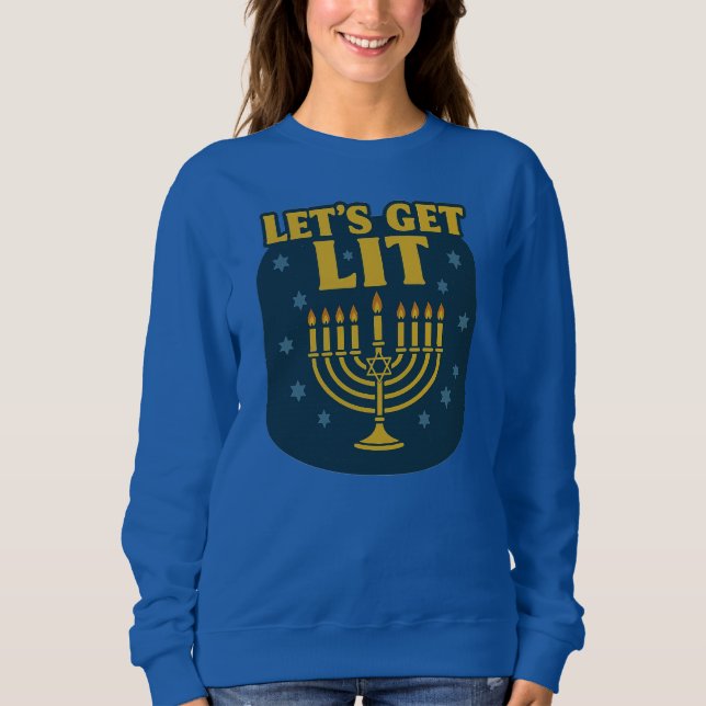 Sudadera Vamos a conseguir Lit Hanukkah (Anverso)