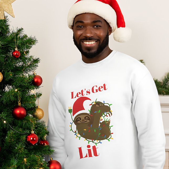 Sudadera Vamos a conseguir Navidades livianos Sloth (Subido por el creador)