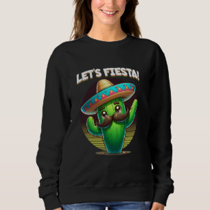 Sudadera Vamos a Fiesta Cinco de Mayo Dabbing Cactus Bigote