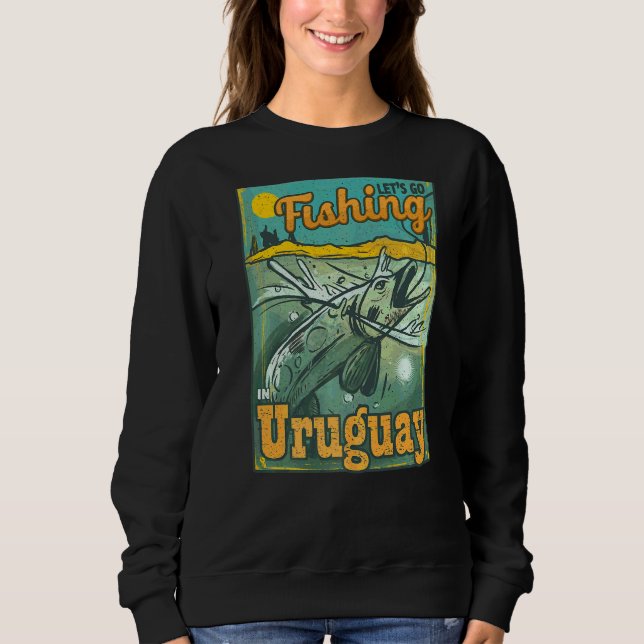 Sudadera Vamos a pescar a Uruguay (Anverso)