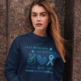 Sudadera Vamos A Usar El Azul Este Noviembre - Conciencia S