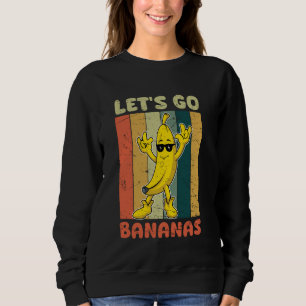 Sudadera Vamos Bananas Rocker Banana Meme Fruta Amarilla B