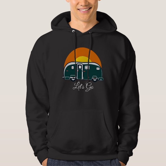 Sudadera ¡Vamos! Camper RV Vintage Divertido  (Anverso)