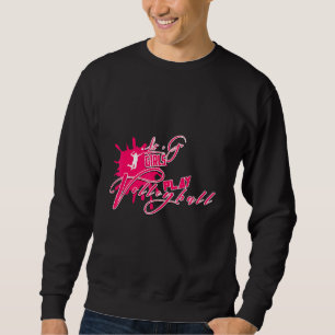 Sudadera Vamos Chicas a jugar al voleibol Diseño Voleibol P