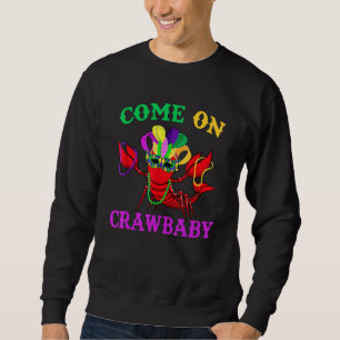 Sudadera Vamos Crawbaby Crawfish Jester Beads Funny Mardi