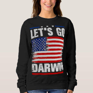 Sudadera Vamos Darwin, graciosas mujeres sarcásticas, vamos