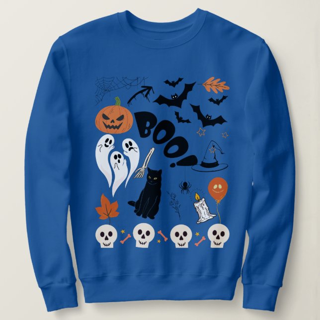 Sudadera Vamos Ghouls Divertido disfraz de Fiesta de Hallow (Anverso del diseño)