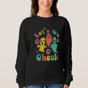 Sudadera Vamos Ghouls Flores Fantasmales Disfraz de Hallowe