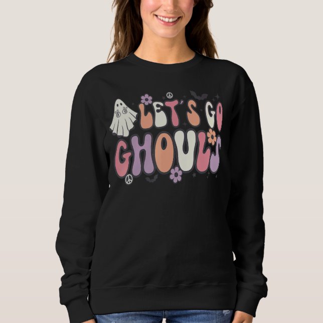 Sudadera Vamos Ghouls Retro Halloween (Anverso)