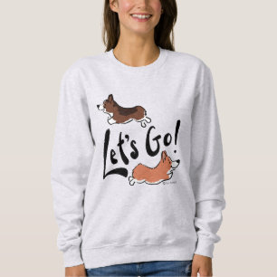 Sudadera "Vamos" Tía Corgi Fun Motivacional Cosy Mujeres